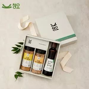 [롯데백화점]다온에프앤씨 국산발아청오 유기농 참기름 선물세트1호