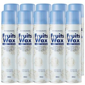 과일나라 후르츠왁스 헤어스프레이 300ml ×10개 강력한세팅 모발광택 보습력 끈적임없이