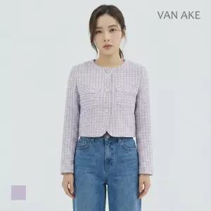 라운드넥 패턴 트위드자켓_VB35JKQ302Z