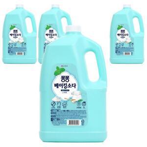 퐁퐁 주방세제 베이킹소다 용기 3L 4개