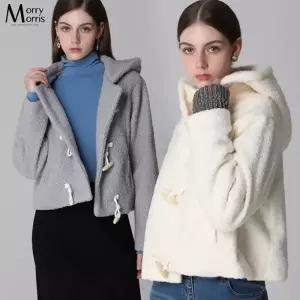 [더블유쇼핑][모리모리스(Morry Morris)] 떡볶이 뽀글이 후드 자켓_18791924_588590
