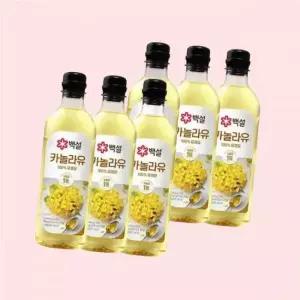 백설 카놀라유 900ml x6개 4456260