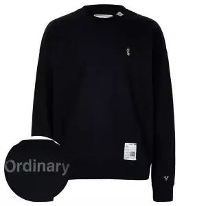 미하라야스히로 26SS 블랙 레온 자수 스웨트셔츠 J16PO792 BLACK