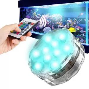 수중 led 조명 어항 수조 리모컨 수족관 led 조명 다채색 수영장 장식 무선 방수 변환 용품 야외 분수 색상