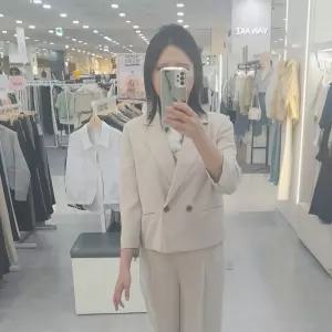 [숲]아일렌 더블7부 셋업 정장자켓 OC5TJQ5