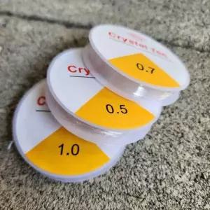 [하프클럽/]탄성 팔찌만들기 우레탄 줄 0.5mm 0.7mm 1.0mm 3종세트