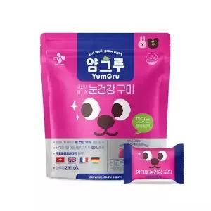 [유통기한 임박] CJ 얌그루 눈건강 구미 어린이 비타민젤리 45일분, 1개