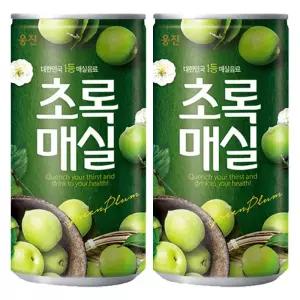 웅진 초록매실 180ml x 60캔입 (30캔x2박스) 웅진초록매실 웅진매실 매실 매실음료