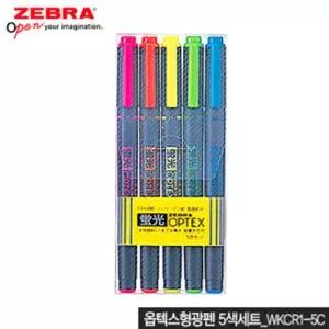 제브라 옵텍스형광펜5색세트 WKCR1-5C