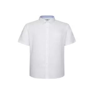 닥스셔츠 DAKSSHIRTS 폴리혼방 반팔셔츠 레귤러핏 화이트 DLS2SHDS10