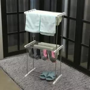 쿡투맘 실내 건조대 2단 미니 양말 수건 빨래 걸이 빨래건조대 기숙사건조대