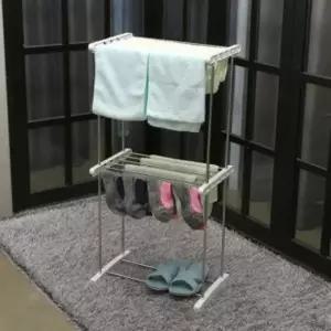 빨래건조대 쿡투맘 실내 건조대 2단 미니 양말 수건 빨래 걸이 미니건조대