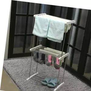 쿡투맘 양말 걸이 건조대 2단 빨래 수건 실내 미니