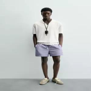 ZARA 레귤러핏 니트 폴로셔츠 - 화이트 5987/400/250