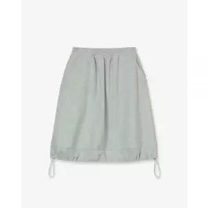 에이이에이이 BALLOON fleece SKIRT LIGHT GREY