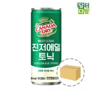 드라이 진저 에일 토닉 250ml 30캔 캐나다 음료수 캔 과즙 탄산 건강