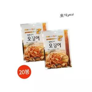 서울지앤비 철판구이 오징어 18g 20봉 술안주