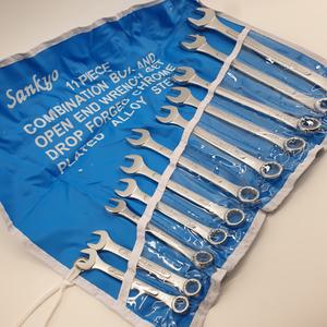 Sankyo 산쿄 콤비네이션 렌치 11pcs 세트 오토바이 자동차 수리 정비 공구 스패너 옵셋 렌치 메가네