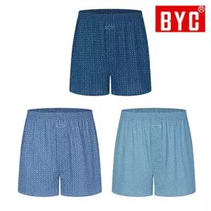 BYC 여름 모시메리 3매입 남성 트렁크 세트 시원한 쿨 통풍 저자극 팬티 박서