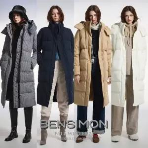 [벤시몽(BENSIMON)_슈즈][벤시몽] 여성 하이넥 롱 볼패딩 점퍼 4종 택1