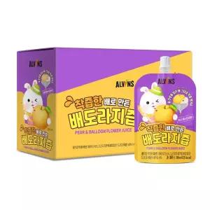 엘빈즈 착즙 과채주스 착즙한 배로 만든 배도라지즙 80ml 혼합맛 배 도라지 40개