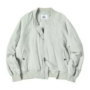 TRAVEL 멜팅 체크 라이트 패딩 자켓 민트 그레이 157243