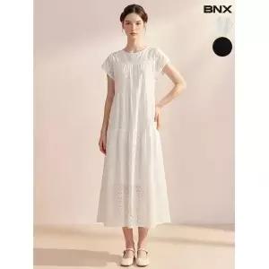 BNX 플라워 펀칭 캉캉 롱 원피스 734240