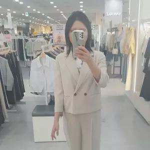 [숲]아일렌 더블7부 셋업 정장자켓 OC5TJQ5