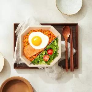 [본도시락] 간편 한끼 저염 스팸 김치볶음밥
