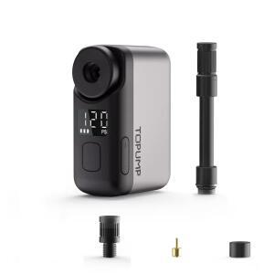 TOPUMP TB2 PRO 자전거 무선 타이어 팽창기 용 미니 휴대용 전기 펌프 120PSI 최대 450mAh 배터리 (화면 고