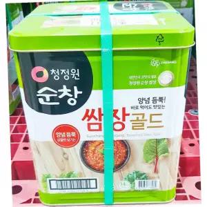대상 순창 쌈장 14kg 전통 장 업소용 양념 고기용