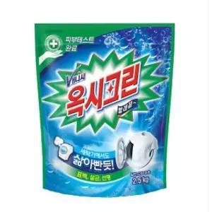 옥시크린 분말 표백제 얼룩제거제 흰옷누런때 2.5kg