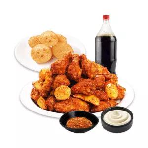 [60계치킨] 쯔란치킨(윙봉)&쫀득치즈볼&콜라1.25L