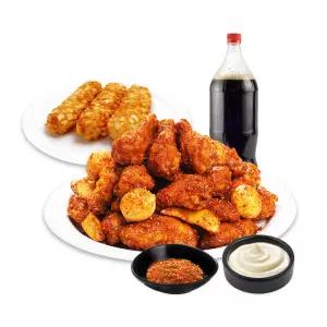 [60계치킨] 쯔란치킨(윙봉)&포테이토치즈스틱&콜라1.25L
