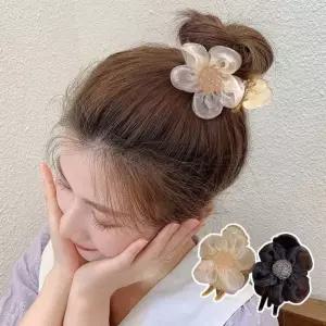 [올다] 여성 올림머리 똥머리 묶음 플라워 둥근 집게핀 빅사이즈집게핀 머리핀 빅리본핀 당고
