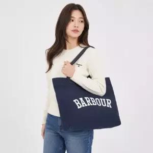 바버 패션퍼스트위크 LBA0414 NY91 로고 홀리데이 토트백