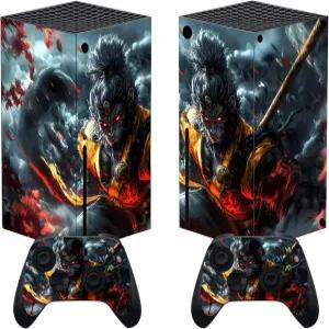 Xbox Core 무선 컨트롤러 스킨 스티커 Series X 커스텀 커버와 호환되는 PlayVital Cloudstorm Wukong