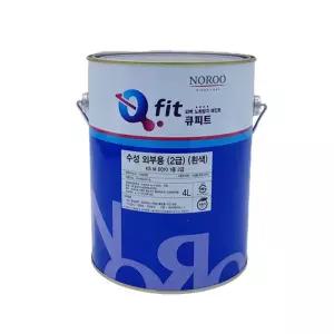 업위드 수성페인트 외부용 KS M 6010 1종 2급 흰색 4L 도장용품