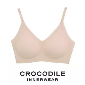 [크로커다일 언더웨어][크로커다일] 나일론골지 패드일체형 후크형 브라 베이지 CDWBR4P08T