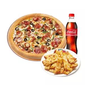 (파파존스) 오리지널 수퍼 파파스(L)+치즈 스틱+코카-콜라500ml