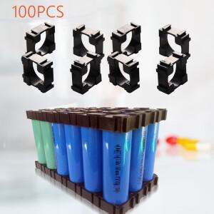18650 리튬 이온 셀 거치대 휴대용 원통형 배터리 홀더, 난연성 PC, PP, GP 브래킷, DIY 고정 100-1000 개