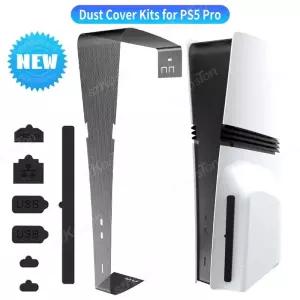 PS5 Pro 먼지 커버 키트 냉각팬 필터 USB 포트 플러그 엄지 그립 캡