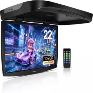 리코리치 22인치 차량 오버헤드 모니터 LED 플립 다운 루프 마운트 콘솔 HDMI TV 플레이어 화면 디스플레이