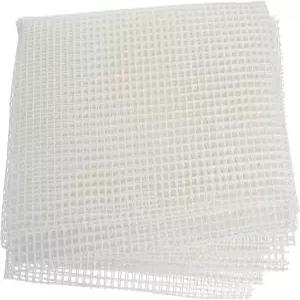 SEWACC 블랭크 러그 후킹 메쉬 래치 후크 캔버스 태피스트리 DIY 공예 시트 59. 1 X 39. 4인치 흰색