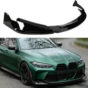 BMW G80 M3 / G82 G83 M4 2021-2026 및 호환 프론트 립 Gloss BlackV2 스타일 범퍼 에어댐 로어 친