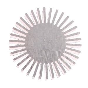 합금 알루미늄 COB 라디에이터 직경 50mm 3~7W 고출력 LED 히트싱크 해바라기형 솔리드 원형