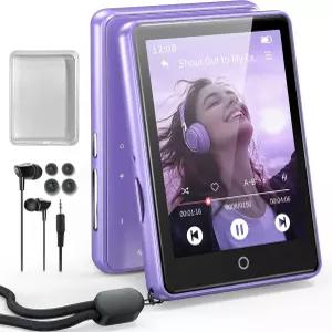 블루투스 5.3 자동 재연결 아연 합금 프레임 포함 32GB MP3 플레이어 내장 스피커 및 백색 소음 2.8인치