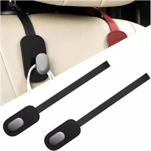 2PCS 카시트 헤드레스트 후크 다기능 뒷좌석 핸드백 지갑 보관 행거 정리함 코트 모자 우산용 오토