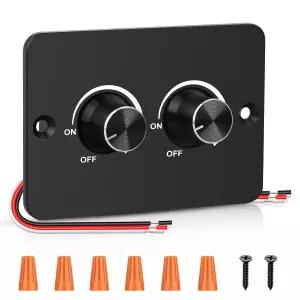 Linkstyle 12V 디머 스위치 2개 세트 60W PWM RV 트럭용 해양 LED 스트립 조명 퍼크 앰비언스 ON/Off