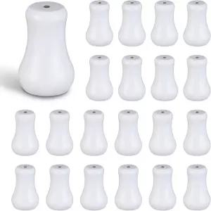 20PCS 화이트 플라스틱 코드 태슬 윈도우 블라인드 노브 드롭 풀 엔드 교체 부품 홀더 또는 차양용 스트링
